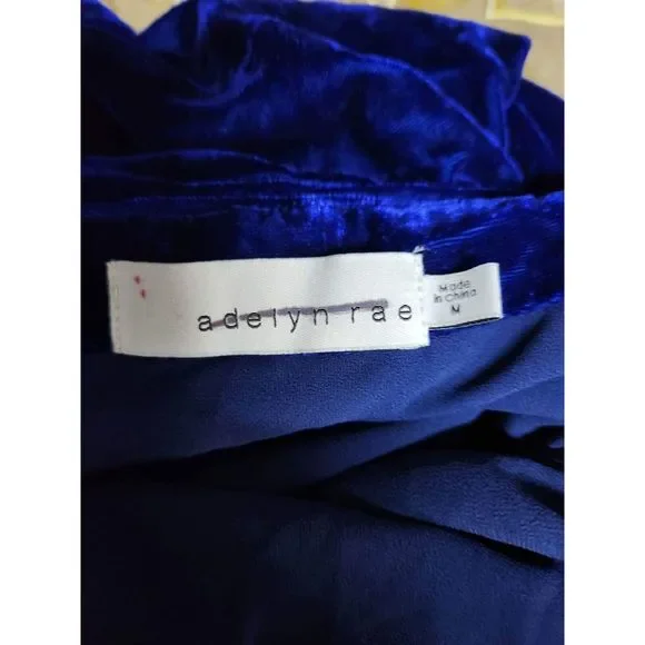 ADELYN RAE ZANA VELVET COWL NECK SLIP DRESS Size M - Picture 12 of 12